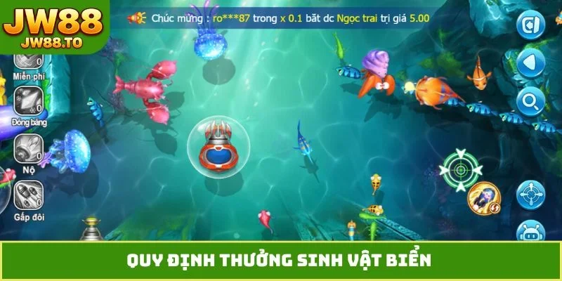 Quy định thưởng sinh vật biển